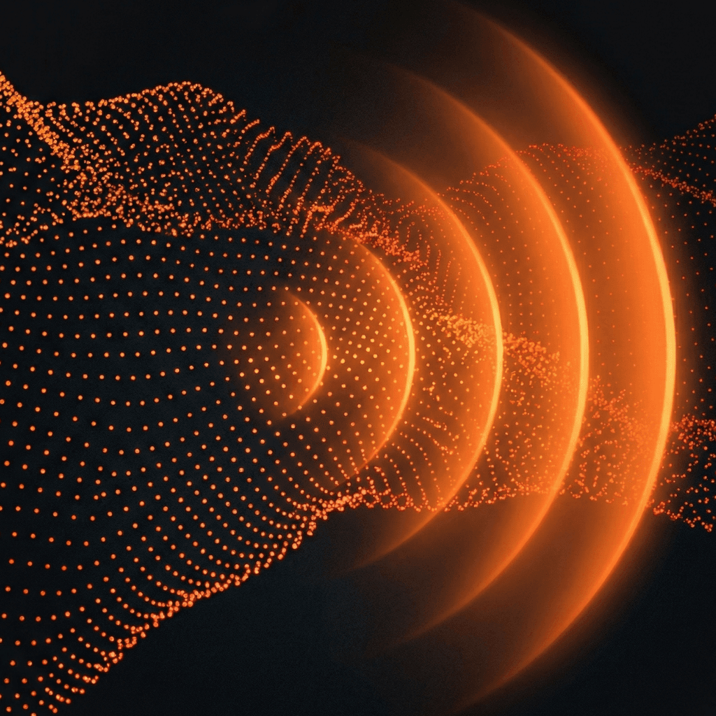 Alarmist app icon showing LiDAR point cloud with concentric wave arcs