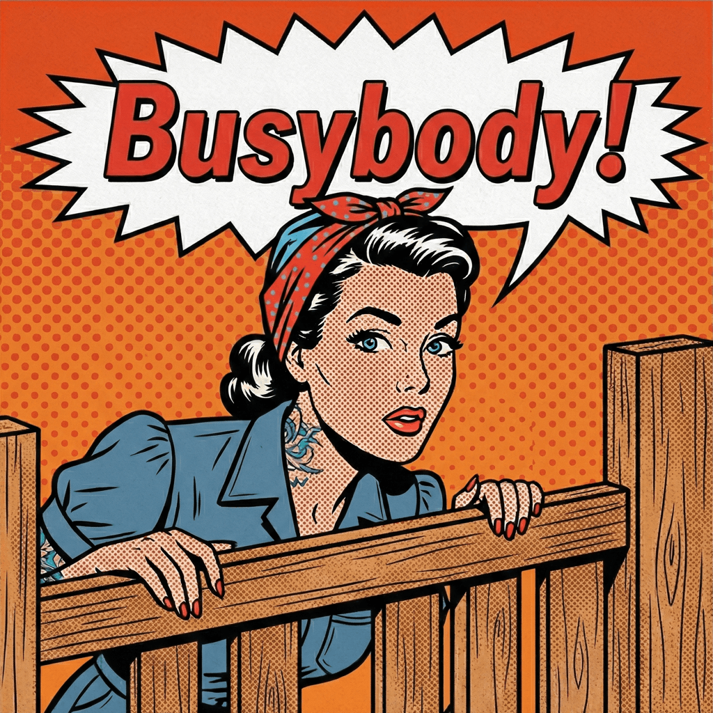Busybody pop art icon