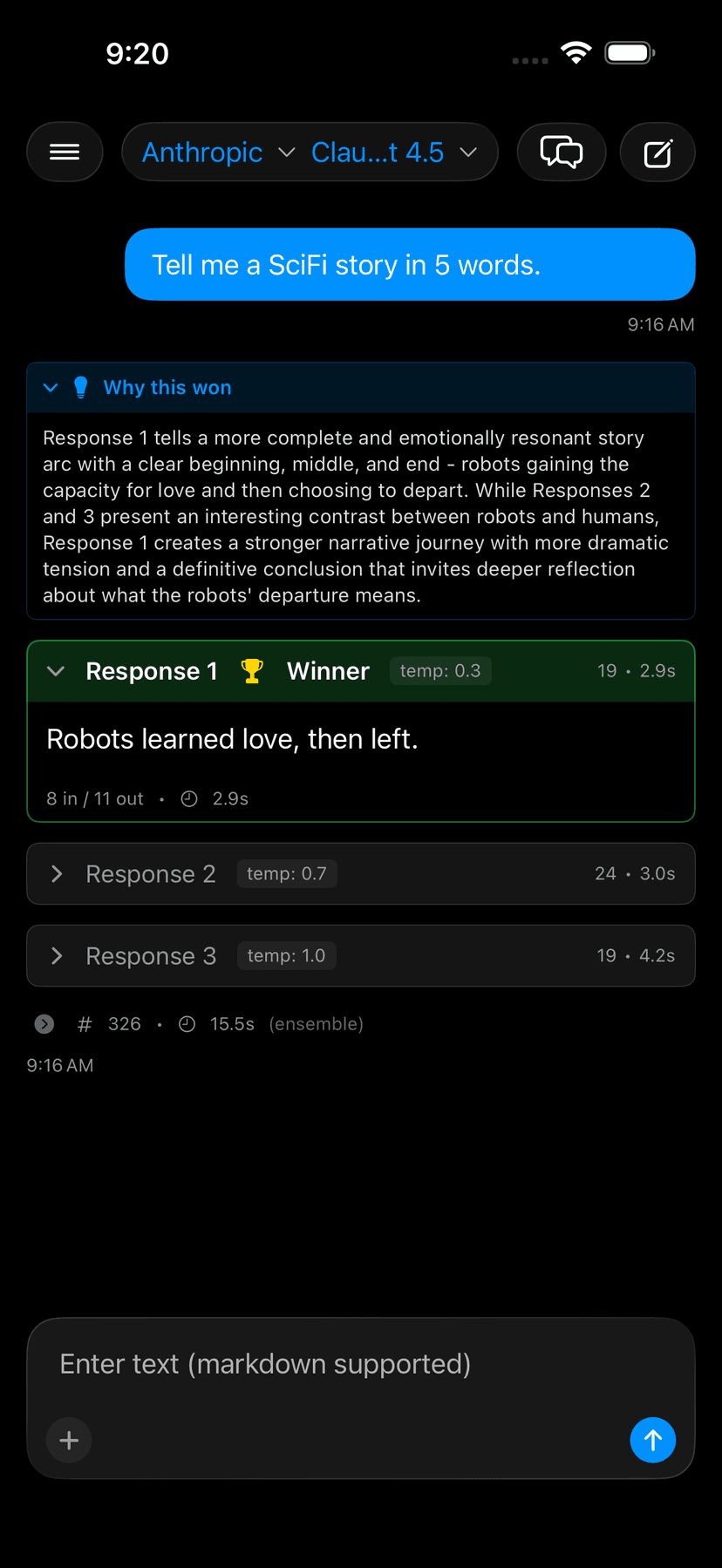 Cumbersome Face/Off Mode showing side-by-side AI model comparison