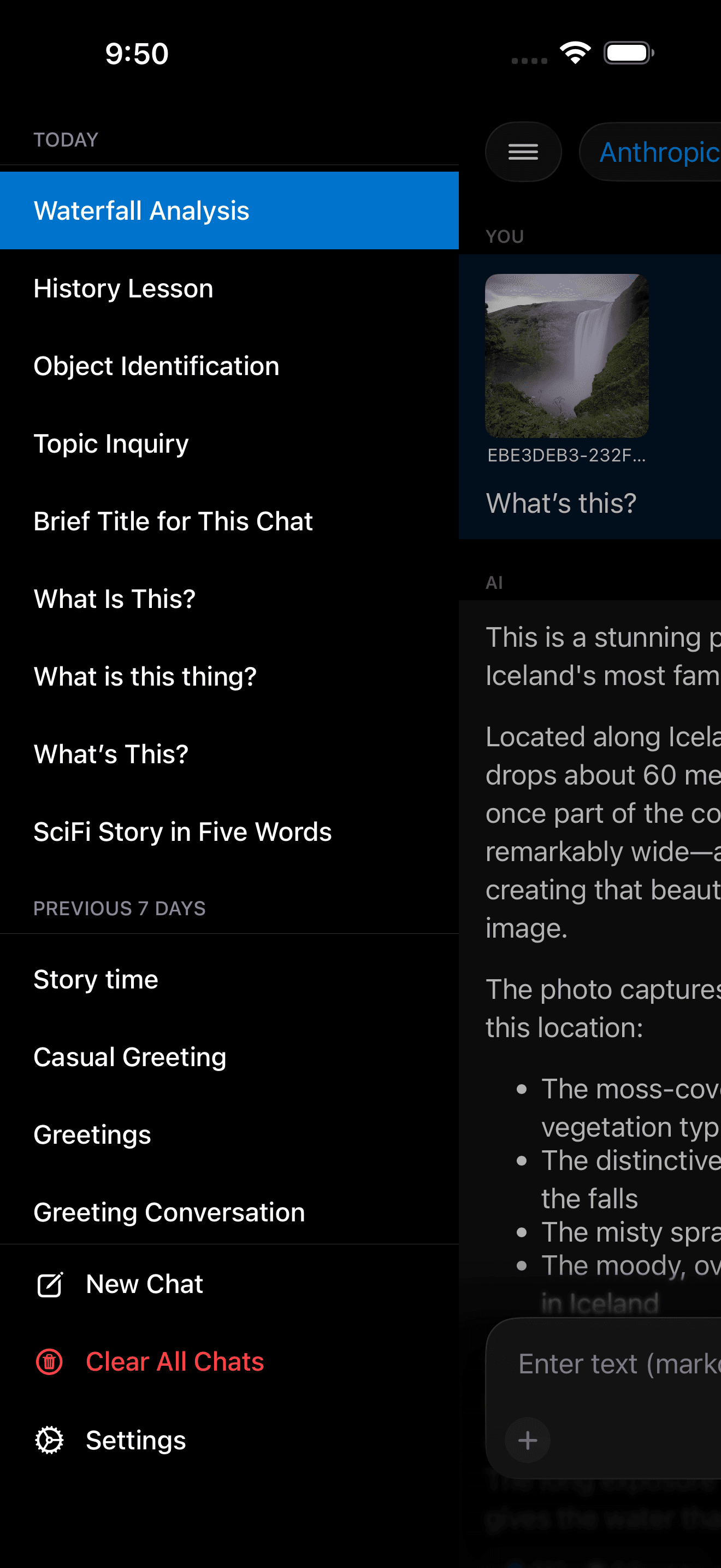 Sync chats via iCloud across iPhone, iPad, and Mac